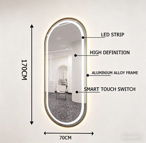 Modern Luxury <b>LED</b> <b>Light</b> Salon <b>Mirror</b> Hairdressing Equipment Furniture Set for Beauty & Barber Shops - Product Image 5