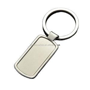 Best Seller Custom Metal Keychain Rectangular <strong>Keyring</strong> - Product Image 2