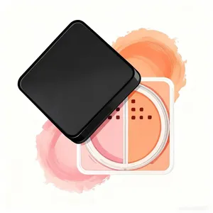 Polvo Fijador de <span class=keywords><strong>Maquillaje</strong></span> Facial Profesional Easy Bake Fragrance, Logotipo Personalizado, Corrector Impermeable, Control de Grasa, Protector Solar Mineral - Product Image 1