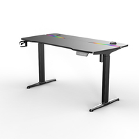 Bureau Ergonomique Intelligent Personnalisé Table D'ordinateur Noir Mécanique Électrique Réglable Pc Bureau De Jeu