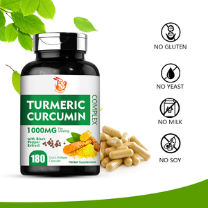 OEM Curcumin Extract Capsules Improve Immunity Joint Support <b>Black</b> Pepper <b>Turmeric</b> Curcumin Capsules - Product Image 3