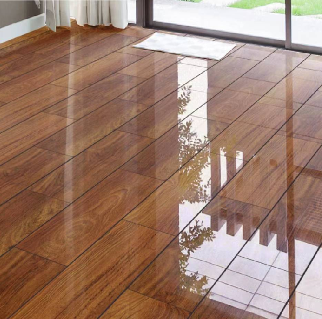 Suelo laminado muy brillante, clase alta, 8mm, AC4