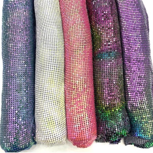S535 Soft Flexible Aluminum Chainmail <strong>Mesh</strong> Fabric for Dress Metal <strong>Sequin</strong> <strong>Mesh</strong> Fabric - Product Image 2