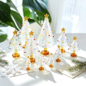 Decorazione Natalizia in Vetro a Forma di Stelle Colorate, Ornamento da Tavolo per Casa e Auto, Regalo di Natale, Accessorio Artigianale per Alberi di Natale - Product Image 5