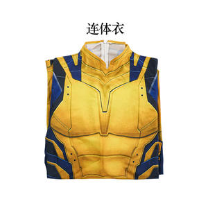 ชุดซูเปอร์ฮีโร่ฮาโลวีนแบบพิมพ์ 3 มิติ ชุดบอดี้<span class=keywords><strong>สูท</strong></span>สีเหลือง ชุดจั๊มสูท<span class=keywords><strong>กล้าม</strong></span>เนื้อ ชุดแฟนซีสำหรับงานคาร์นิวัล - Product Image 6