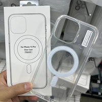 Étui de téléphone magnétique de luxe en gros pour iPhone 17 12 13 14 15 16 Pro Max, antichoc, transparent, coques de téléphone 17 Pro Max