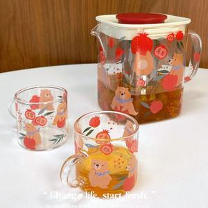 Tetera de Cerámica Resistente a Altas Temperaturas, Súper Linda, con Tazas de Vidrio, Juego de Una Tetera y Cuatro Tazas en Caja de Regalo para Fiestas - Product Image 4