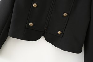 Ropa de Mujer MYST&ZA, Primavera 2026, Nueva Colección - Blazer <span class=keywords><strong>Elegante</strong></span> y Versátil con Cuello Redondo y Botones Decorativos, Corte Entallado 2010876 - Product Image 4