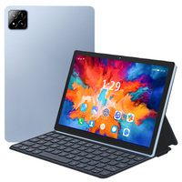 Nouvelle tablette Android 15, tablette PC 10,1 pouces, processeur octa-core, tablette tout-en-un, PAD 7S 8+256 Go de RAM et ROM avec clavier, étui et souris