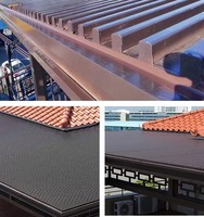 Tuiles de toit en aluminium série 6000 pour véranda, profilés métalliques en treillis, gazebo isolé, facile à installer, service de découpe