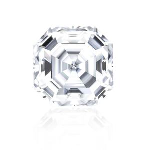 เพชรฟรีไฟร์ เติมเงินได้ เพชรทรงแฟนซี Asscher ขนาด 6.0 มม. 1 กะรัต เพชรโมอิสซาไนต์เม็ดเดี่ยว หินสังเคราะห์สำหรับทำเครื่องประดับ - Product Image 1