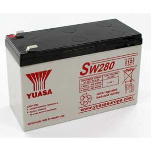 YUASA Sw280วาล์ว7Ah 12V ควบคุมแบตเตอรี่ตะกั่วกรดสำหรับระบบรักษาความปลอดภัย - Product Image 1