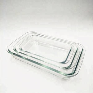 Plats à <span class=keywords><strong>four</strong></span> en verre borosilicate résistant <span class=keywords><strong>au</strong></span> <span class=keywords><strong>four</strong></span> / assiette en verre / <span class=keywords><strong>plaque</strong></span> à pâtisserie en verre - Product Image 1