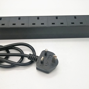 1U 19 inch 6 cách UK loại PDU Rack Đơn vị phân phối điện - Product Image 3