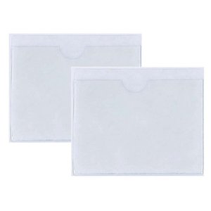 2 pezzi porta-disco fiscale parabrezza auto con titolare di assicurazione adesivo titolare permesso di parcheggio 11x8 cm-auto e moto/ - Product Image 1