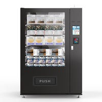 Distributeur automatique intelligent de boissons et de snacks en métal, fonction SDK pour magasins, certifié CE, capacité de 200-300 pièces, écran tactile LCD