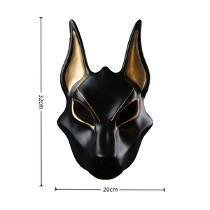 Máscara Egipcia <span class=keywords><strong>de</strong></span> Anubis, Disfraz <span class=keywords><strong>de</strong></span> Halloween para Adultos, Máscara Realista <span class=keywords><strong>de</strong></span> Cabeza <span class=keywords><strong>de</strong></span> Perro, Accesorio para Juego <span class=keywords><strong>de</strong></span> Roles <span class=keywords><strong>de</strong></span> Divinidad Antigua, Elegante para Fiestas - Product Image 4