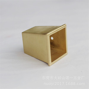 Nuoyi Zinc Alloy Foot Covers T0052 Square Plated Furniture Leg <b>Protectors</b> For <b>Table</b> Chair Home Decor - Product Image 3