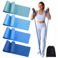 Banda Elástica de Resistencia para Yoga, Fisioterapia y Ejercicio en Casa, de Látex Ultraligero y Duradero, 1.5m*15cm