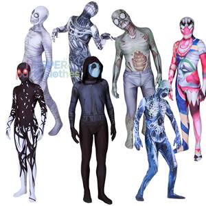 Combinaison de cosplay HP, plusieurs types, style impression 3D, pour Halloween, Légende Urbaine, Fantôme, Squelette - Product Image 1