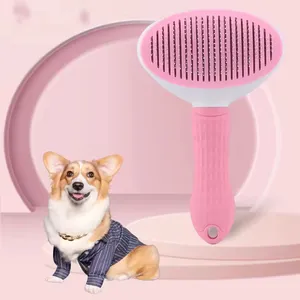Wholesale Pet Grooming Brush Comb Automatically Cleans Cats And Dogs Pet Brush Removes Grooming Tool Pet Hair Cat Grooming Brush