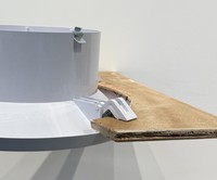 CD250 ABS Runder Decken-Diffusor Standard 250mm Verstellbarer Konus-Luftauslass Werkzeugfreie Schnellmontage HVAC Ohne Isolierung