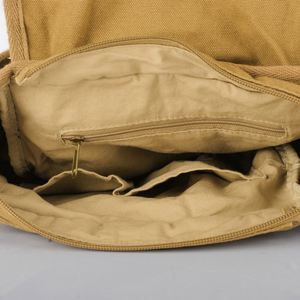 Bolso Bandolera de Lona de Algodón Vintage, Resistente y a la Moda, Bolso Mensajero Pequeño de un Solo Hombro para Hombres y Mujeres, para Uso Diario - Product Image 2