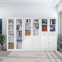 Armoire de bureau en acier verrouillable avec étagères réglables, conception à 2 portes pour le rangement de dossiers, fournitures de bureau, organisation du bureau à domicile