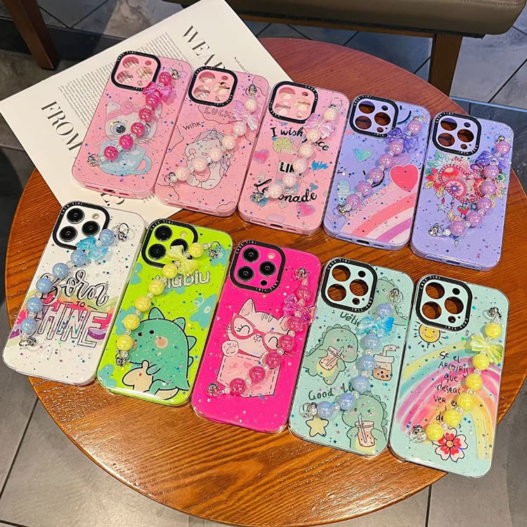 Wholesale Cute Carton Designer Phone Case with Bead Bracelet for iPhone 11, 11 Pro, 11 Pro Max - Fashionable Mobile Cover Wholesale Cute Carton Designer Phone Case with Bead Bracelet for iPhone 11, 11 Pro, 11 Pro Max - Fashionable Mobile Cover