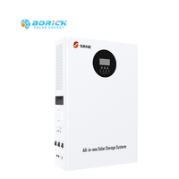SRNE Inverter Baterai LiFePO4 All-in-One 1-5kW 25.6V 2.5kWh Terpasang di Dinding dengan Pengontrol MPPT Gelombang Sinus Murni untuk Sistem Energi Rumah