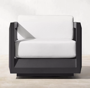 Vente à Chaud Ensemble de Canapé en Alliage d'Aluminium au Design Moderne pour Extérieur Luxe et Confortable pour Hôtels, Villas, Jardin, Patios, Cours - Product Image 3