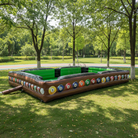 Table de billard humaine gonflable pour événements - Jeu de football de table gonflable pour compétitions en plein air - Vente en gros