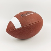 Logo personnalisé Ballon de rubis cousu à la machine Football américain standard Taille officielle 9