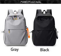Sac à dos pour ordinateur portable grande capacité pour étudiants, avec port USB, étanche, en tissu Oxford, décontracté, sportif, unisexe, fermeture éclair tendance