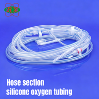 Tuyau de thérapie oxygénée médical en silicone platine ultra-doux et inodore, haute flexibilité, anti-pliure, certifié ISO 13485, 1,2 mm