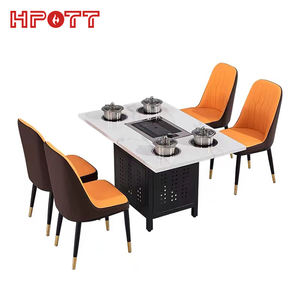 Fabriek Custom Rookloze Elektrische Hotpot Koreaanse <span class=keywords><strong>Bbq</strong></span> Tafels Voor Restaurant - Product Image 4