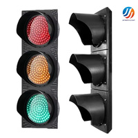 Feu de signalisation LED solaire vert avec minuteur de compte à rebours, signalisation routière à 3 aspects pour intersection