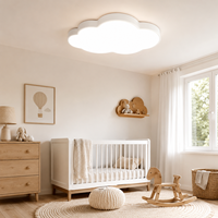 Lámpara de Techo LED de Hierro Forjado con Diseño de Nube, Moderna y Colorida, para Habitación Infantil, Niña o Niño, Estilo Creativo de Dibujos Animados, Marca BGST