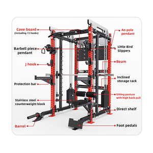 Smith Home Gym Fitness Machine Comprehensive Exercise Power <b>Rack</b> With Steel Material - Triceps Training Equipment - - Product Image 2