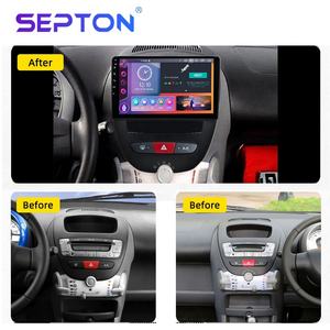 Autoradio électronique <span class=keywords><strong>Android</strong></span> 14 Lecteur DVD de voiture stéréo à écran tactile pour Peugeot 107 Toyota Aygo <span class=keywords><strong>Citroen</strong></span> <span class=keywords><strong>C1</strong></span> 2005-2014 - Product Image 2