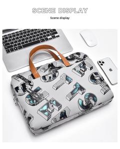 Factory Ladies Fashion New Style Wear Resistant Fabric Office Tote for Women <b>Computer</b> Shoulder Handbag Laptop <b>Bag</b> - Product Image 5