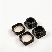 Pot en verre pour crème contour des yeux, conteneur concentré, verre UV, 3g 5g 7g 9g, blanc noir, emballage alimentaire personnalisé