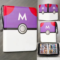 Classeur de cartes professionnel portable et léger en PU, avec poches zippées réutilisables pour collection, idéal pour l'extérieur et les voyages, sacs et étuis à usage spécial