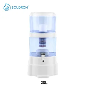 Hot sale 28L Domestic Countertop Pot Water Machine Pure Chemical Gravity Water Filter Mineral Water Pot Purifier