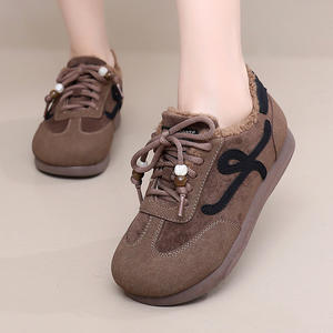 <span class=keywords><strong>Zapatos</strong></span> Cálidos de Invierno para <span class=keywords><strong>Mujer</strong></span> con Forro Polar - <span class=keywords><strong>Zapatos</strong></span> Deportivos Retro Alemanes - <span class=keywords><strong>Zapatos</strong></span> de Mamá con Suela Suave Antideslizante - Botas de Nieve Casuales - Product Image 5