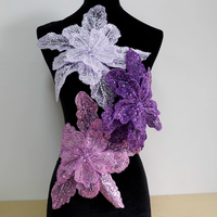 Applique Bustier de Mariée Brodé 3D sur Mesure, Perles et Strass, Paillettes pour Danse Lyrique et Vêtements de Mariée