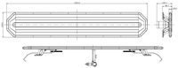 48 pouces ECE R65 Class2 R10 barre lumineuse d'avertissement LED barre stroboscopique d'urgence aluminium noir TBD9980 SAE J845 contrôleur sans fil