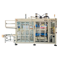 Voedselveilige automatische in-line servo snijmachine voor plastic fruitbakjes, voedselcontainers en thermoforming verpakkingslijnen