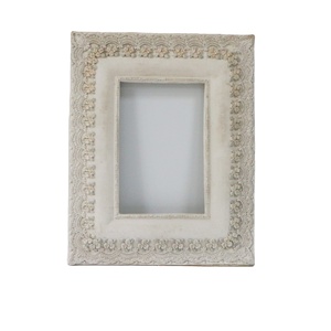 Vintage Floral Resin Photo <strong>Frame</strong>, <strong>Shabby</strong> <strong>Chic</strong> <strong>Picture</strong> <strong>Frame</strong> for Home &amp; Wedding Decor - Product Image 2