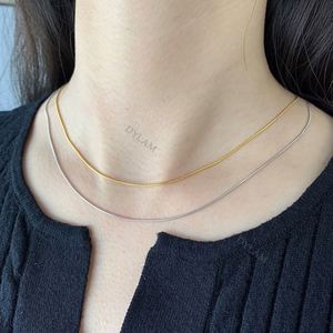 Dylam - Cadena de Plata de Ley 925 al por Mayor, Collar Apilable, Joyería, Plata, HipHop, Colar Cubano, Cadena Personalizada para Mujer - Product Image 2